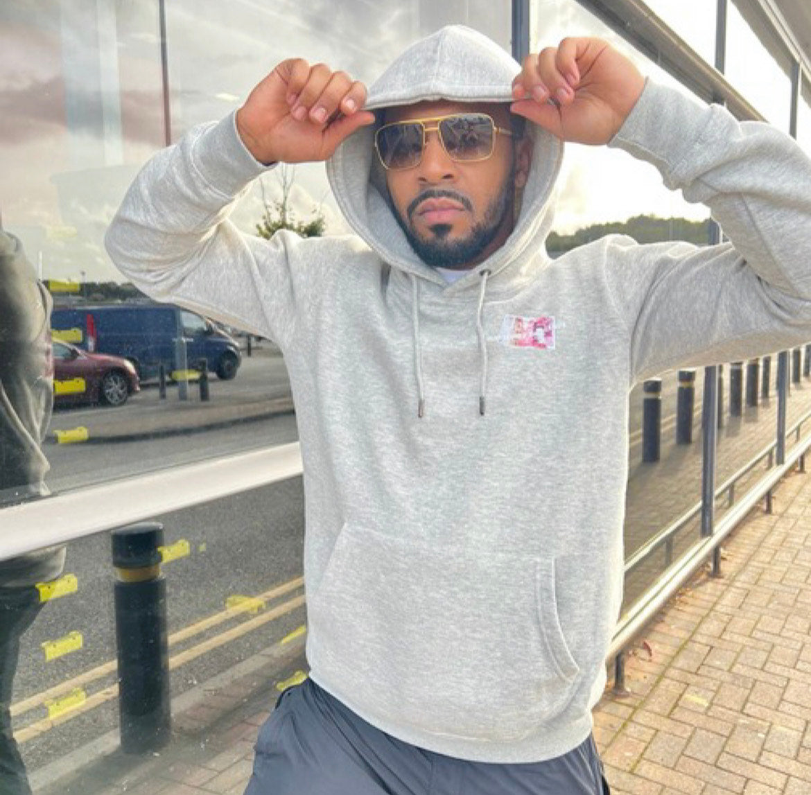 Hunnas Onto Thousands -  Official “£50 Notes” Hoodie - Black/Grey