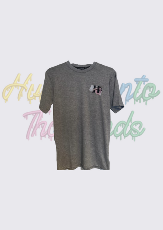 Hunnas Onto Thousands UK -  Official "Back To Work" Gym T-Shirt - Grey
