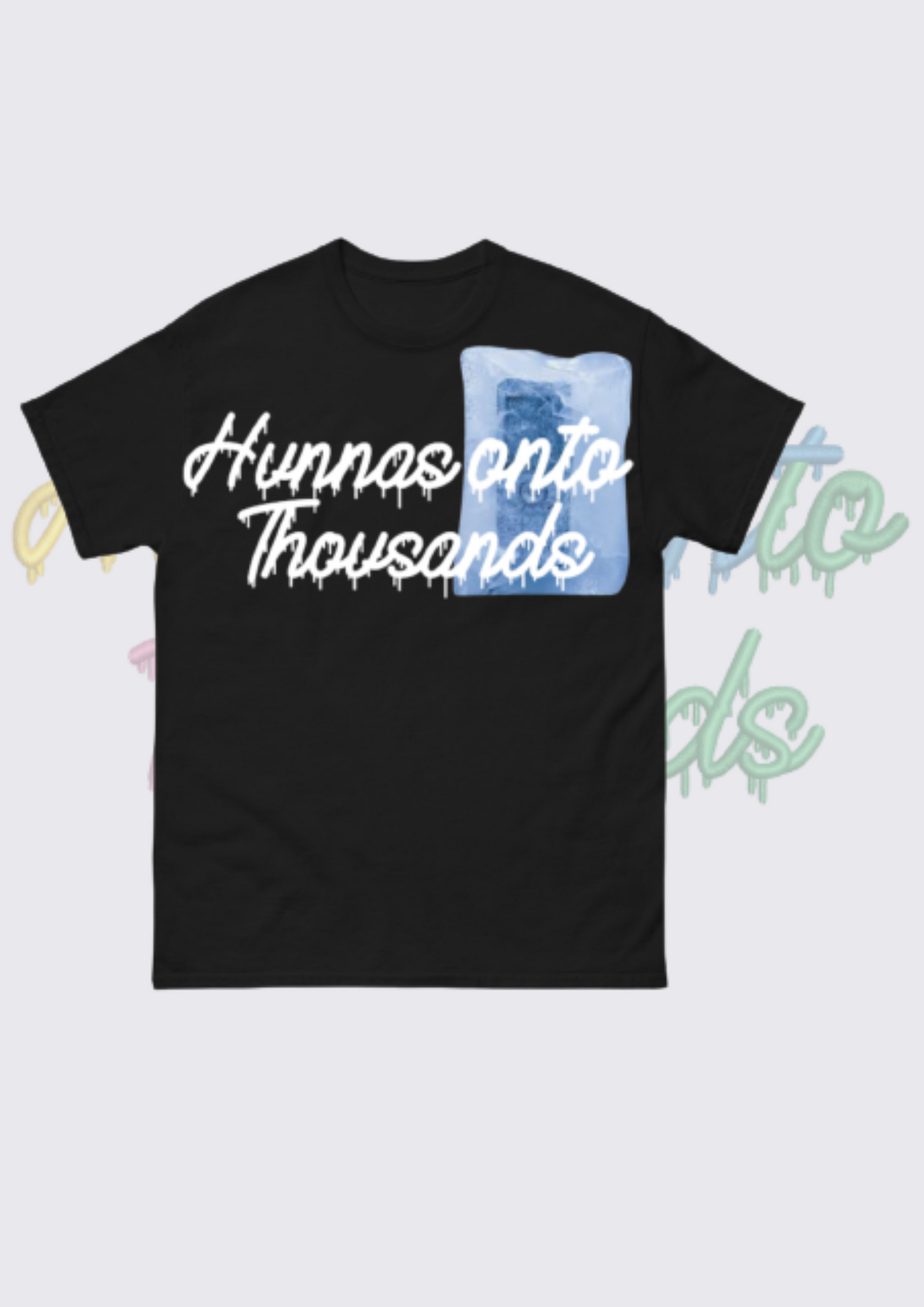 Hunnas Onto Thousands UK - Official "Ice Block"  T-Shirt + Shorts Set - Black