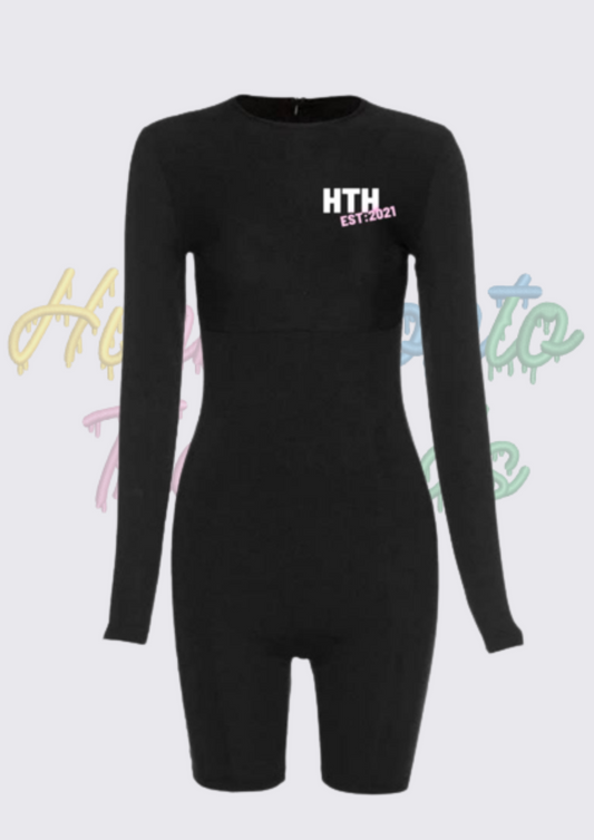 Hunnas Onto Thousands -  Official Playsuit - Black /  Grey
